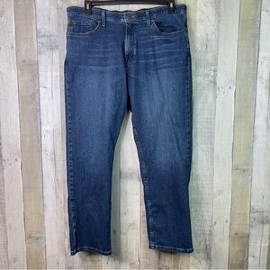 Wrangler Size 36x29 Blue Jeans 5 Pockets Belt Loops Straight Leg